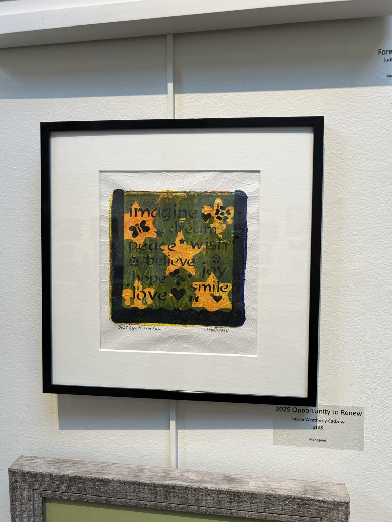 Monoprint by Jackie Cadzow